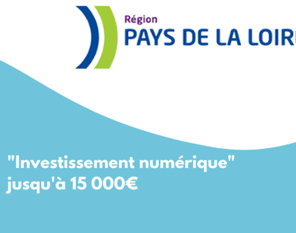 La région Pays-de-la-Loire propose une aide de 15 000€ pour la création de site internet